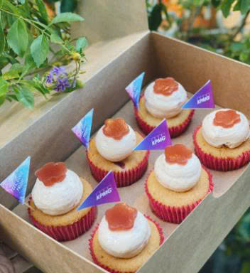 Bánh cupcake Dâu Tây Sữa Chua