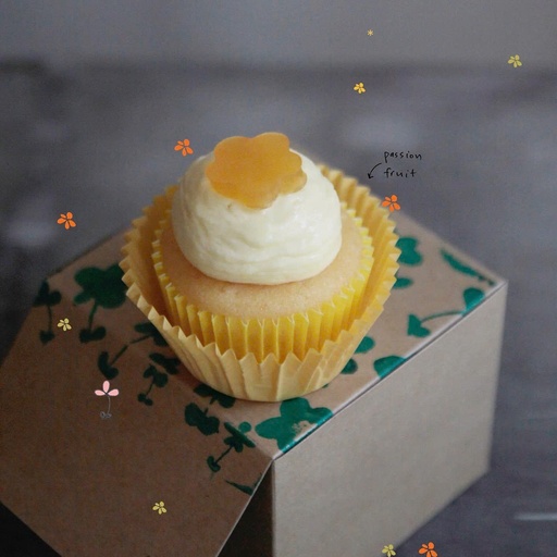 Passionfruit cupcake