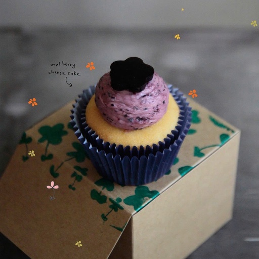 Mulberry cupcake